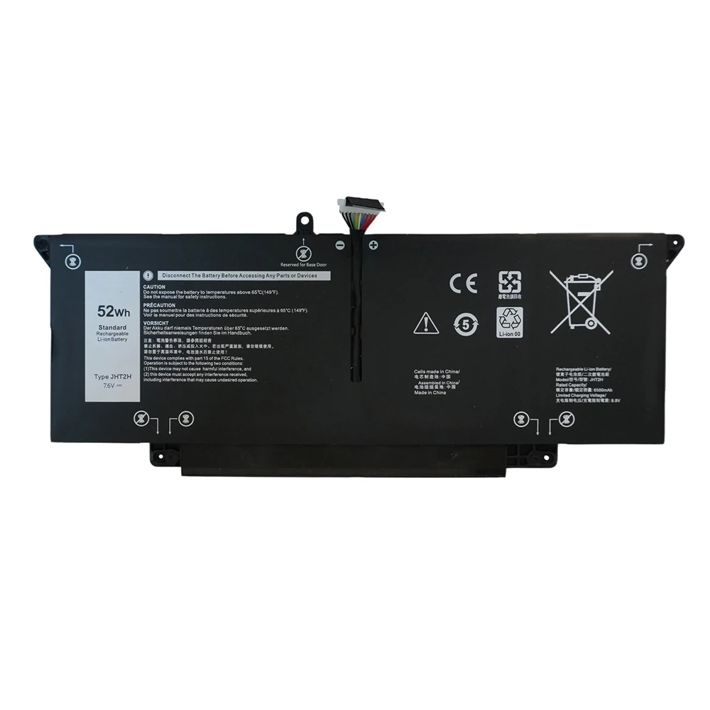 JHT2H 7.6V 52Wh 6500mAh OEM Laptop Battery For Dell Latitude 7310 7410  Series YY3GJ X825P K36KR Y7HR3 XMV7T free tools