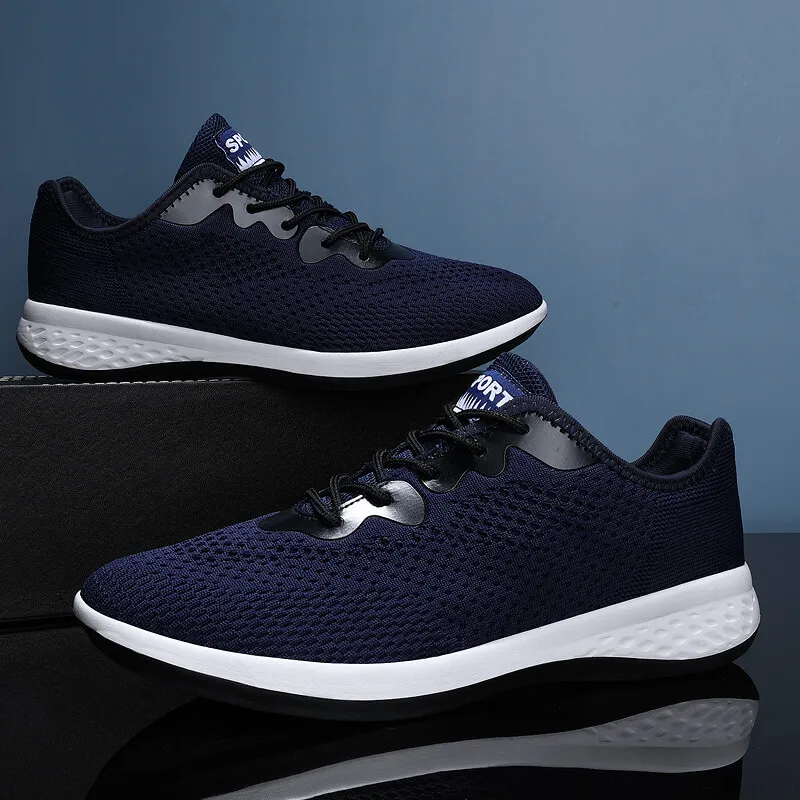 YRZL Mens Gym Shoes Breathable Sneakers Lightweight Walking Casual Non Slip Comfortable Shoes For Men Sport Training Footwear