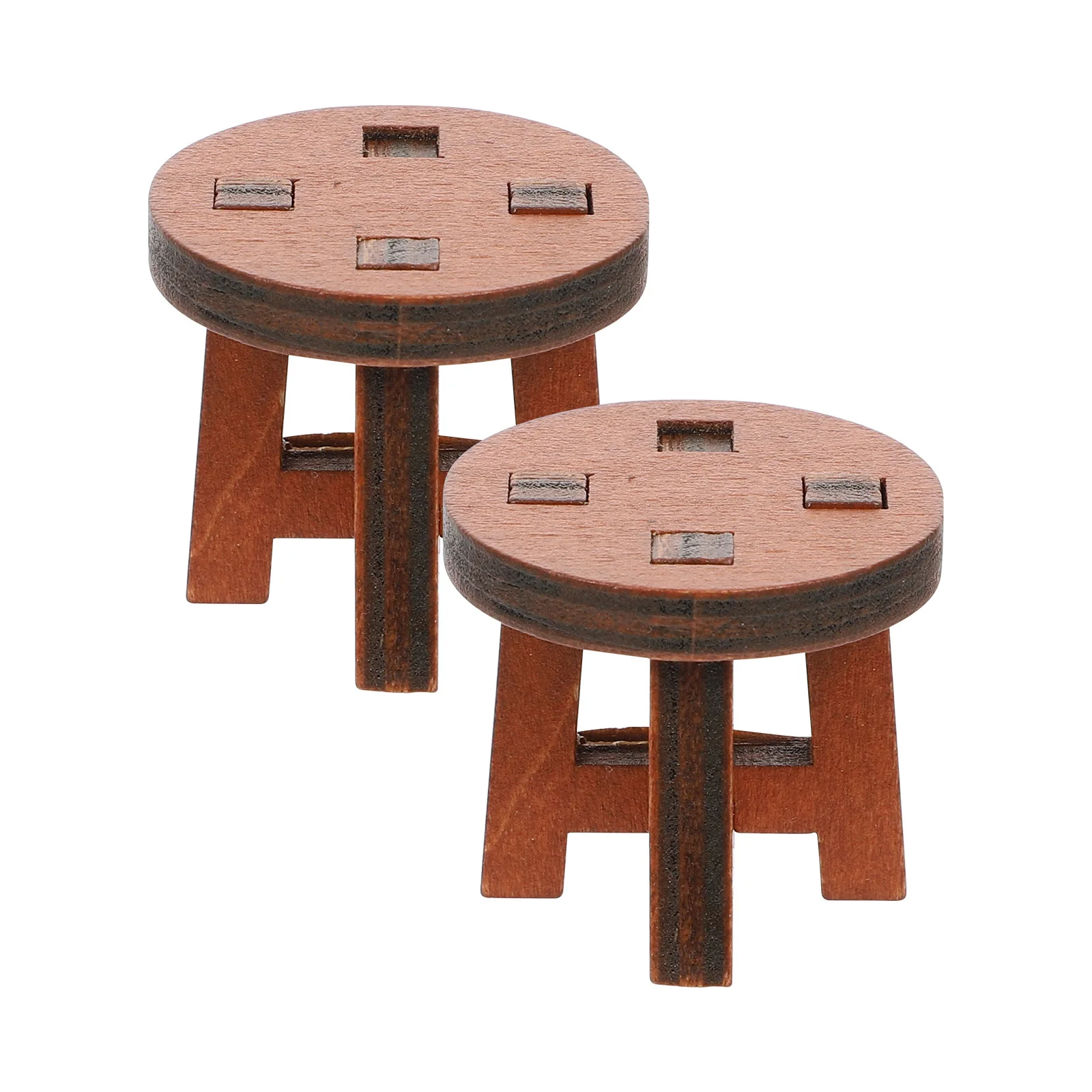 Sedie in miniatura da 2 pezzi per mobili per case delle bambole Artware creativi Puntelli per foto Artigianato