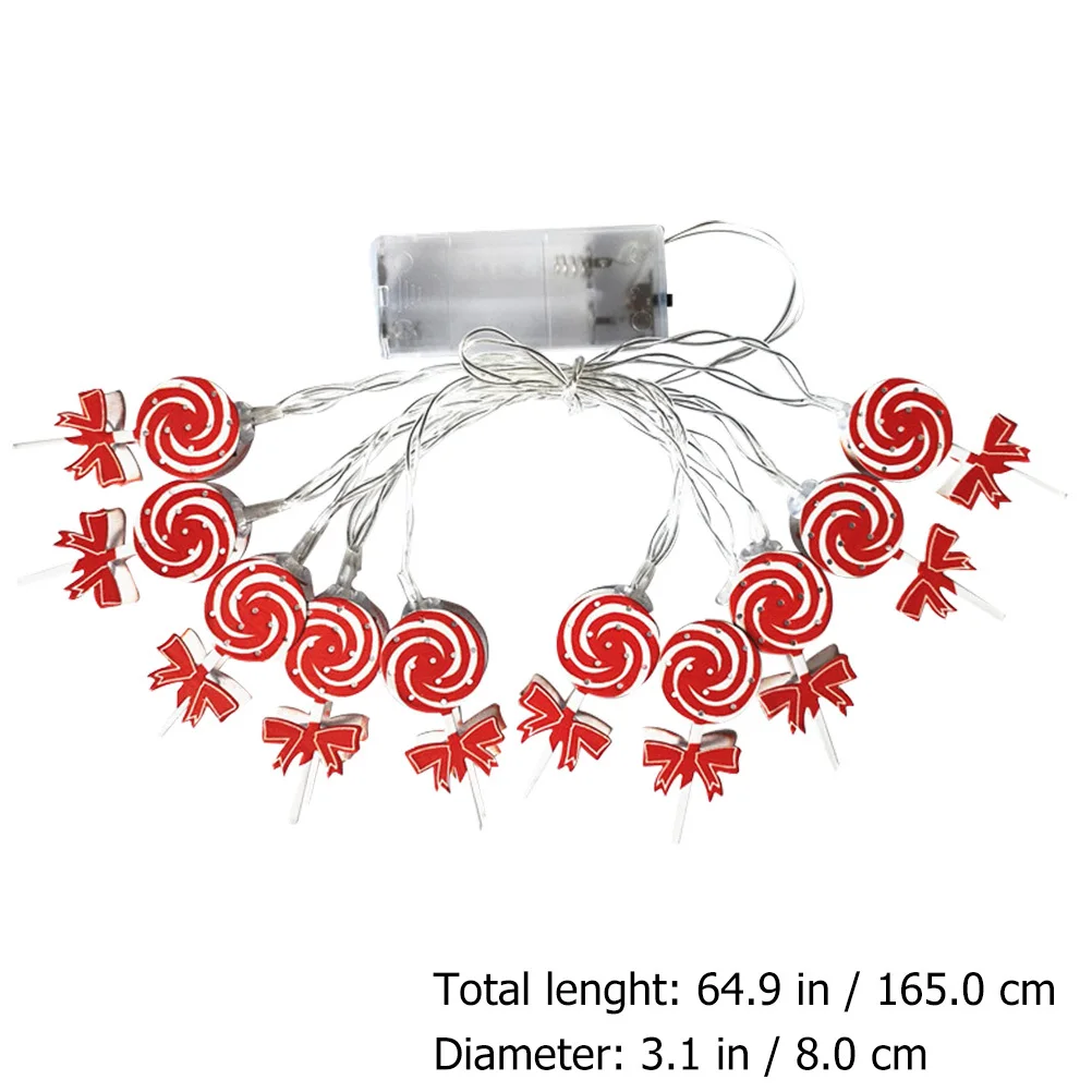 1Pcs LED Lollipop Candy String Lights Exquisite Decoration for Christmas Indoor Outdoor Party Bedroom Candy String Lights