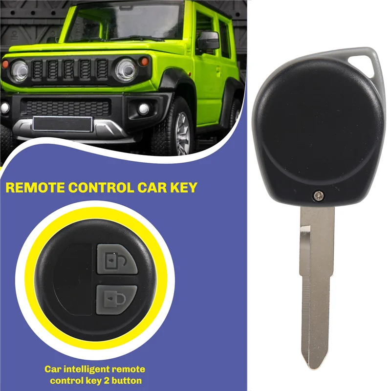 AU34-Car Smart Remote Key 2 Buttons Fit For Suzuki Swift Sx4 Alto Jimny Vitara Ignis Splash 2007-2013 433Mhz