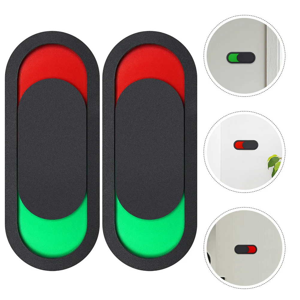 5 Pcs House Sign Door Bathroom Signs Toilet Supply Occupied for Sliders Restroom Magnetic Work