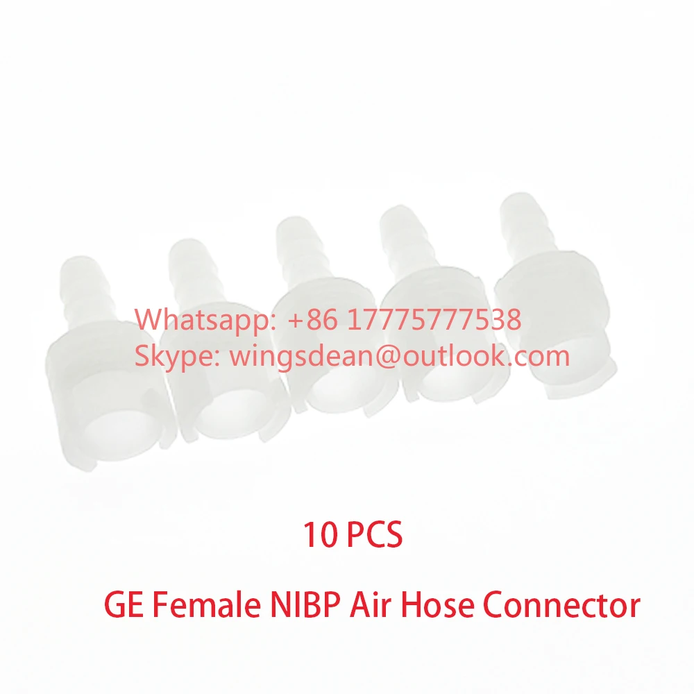 NIBP Blood Pressure Cuff Air Hose Connector Compatible with GE Marquette / Datex-Ohmeda / Nihon Kohden / Welch Allyn