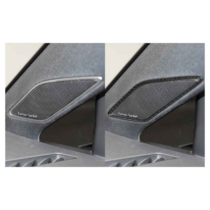 For Volkswagen VW Golf 8 MK8 2020 2021 Car Interior Carbon Fiber A-pillar Stikcer Frame Trim Cover