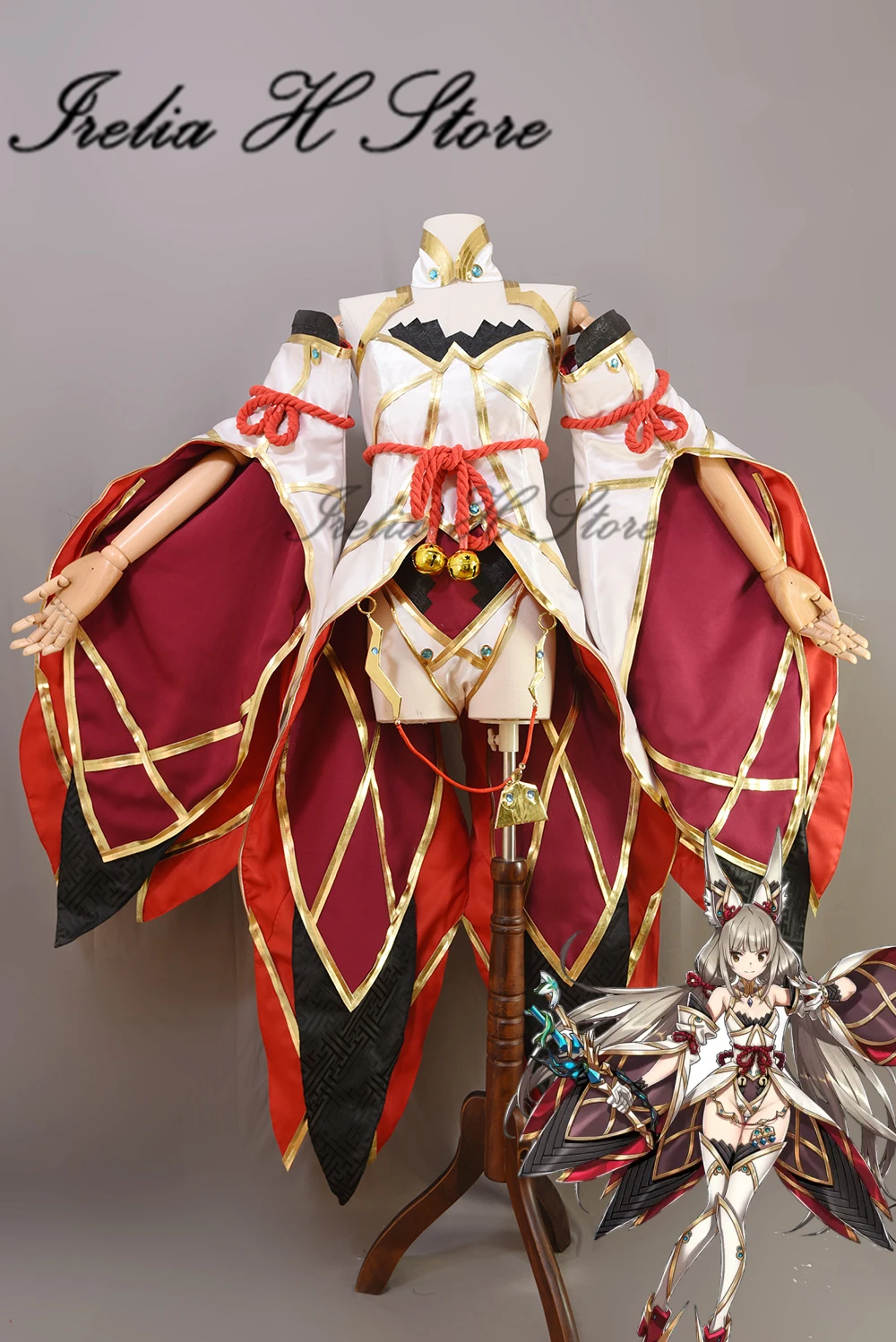 Irelia H Custom size Xenoblade Chronicles 2 Nia Cosplay Costume women Kimono dress female Game