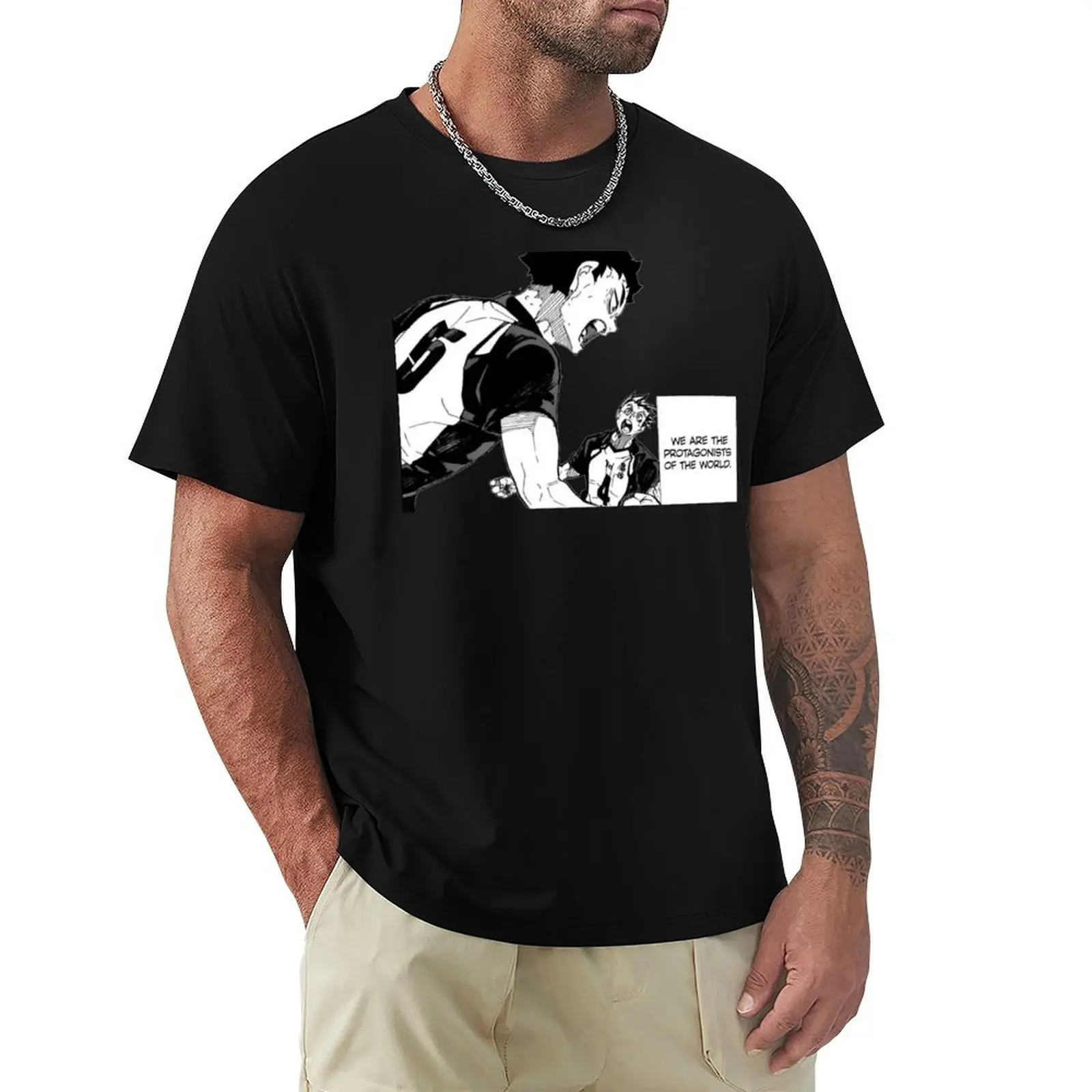 Copy of protagonists of the world - no bg T-Shirt Casual Trendy Short Sleeve T-Shirt