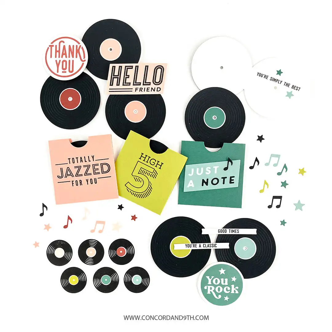 Gramophone Record 2023 New March Release Metal Cutting Dies Stamps Decoration For Scrapbooking Craft Diy Album Template Decor