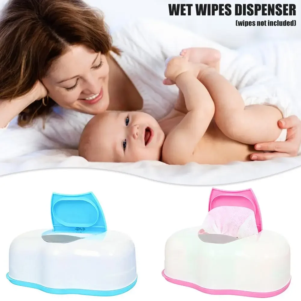 Baby Wipes Dispenser Reusable Portable Sealed Wipes Moist Keeping Wet Wipes Holder Case Flip Lid Dustproof Organizer Tissue Box
