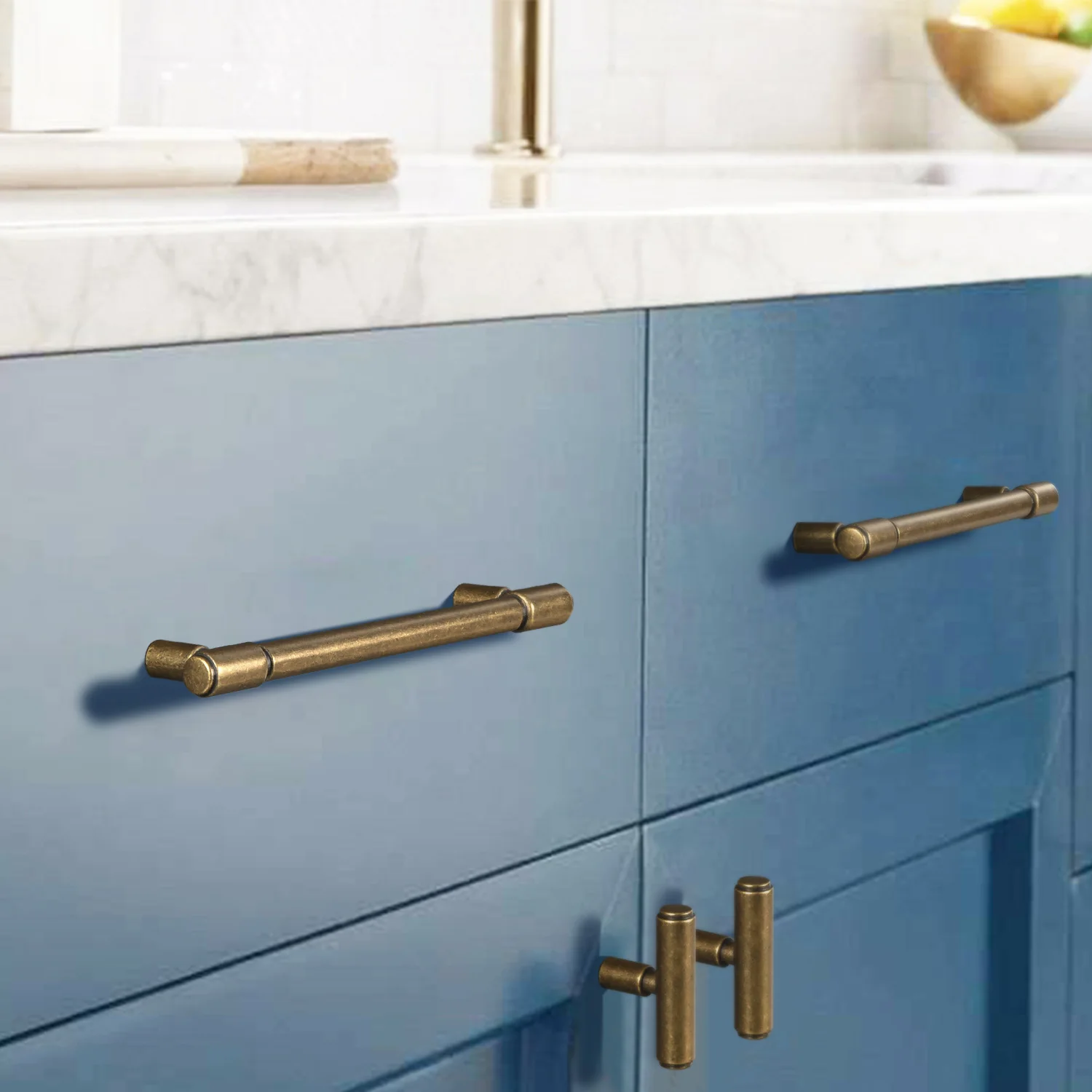 Antique Solid Zinc Alloy Cabinet Pull Furniture Handle Furniture Handle & Knob Drawer Wardrobes Kitchen Handle
