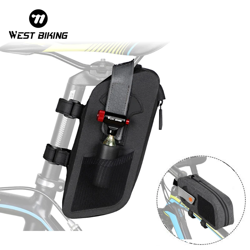 

WEST BIKING велосипедная Сумка-седло, непромокаемая многофункциональная передняя рама, сумка для горного и дорожного велосипеда, светоотражающая сумка, велосипедные аксессуары