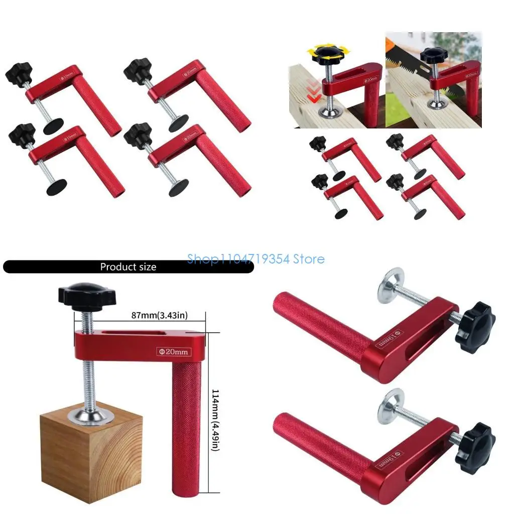 

0XLD Workbench Dog Hold Down Clamps Secure Grip Clamps for Woodworking Craftsmanship