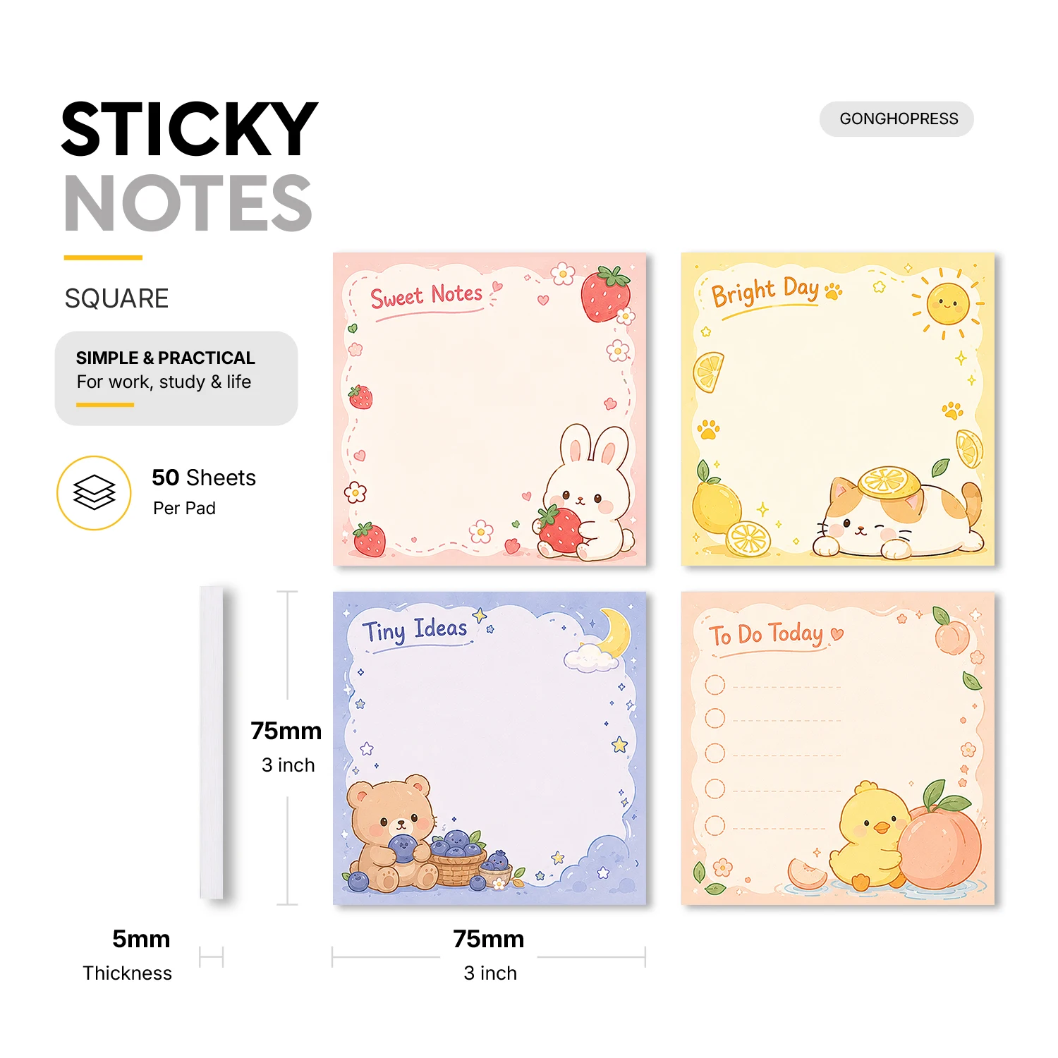 4 ชิ้น 200 แผ่น รวมกระดาษโน้ตน - Baby Food List บทวิจารณ์และราคา