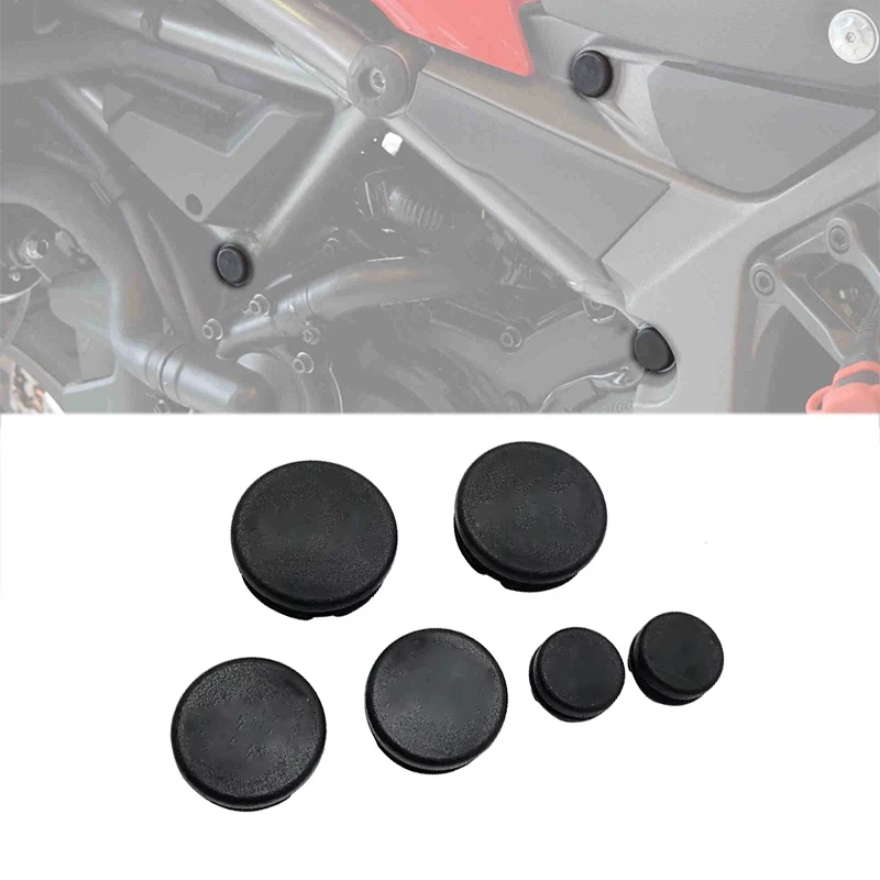 

6PCS Motorcycle Fairing Screws Frame Hole Cap Cover Plug Decor Frame Cap Set For Ducati Multistrada 1200/S 1200S 2010-2022