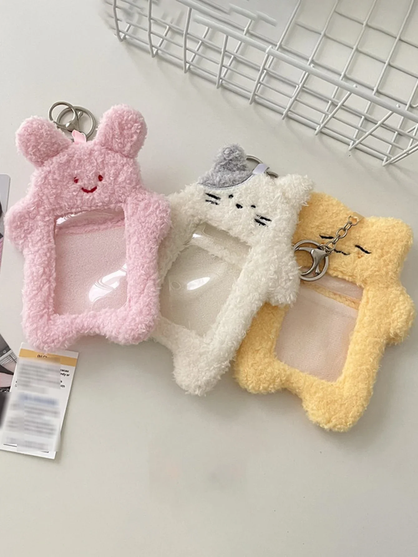1pc Portable Plush Cat Card Holder Keychain Trackers tracking device Luggage tag Micro gps Rastreador veicular Mini rastreador