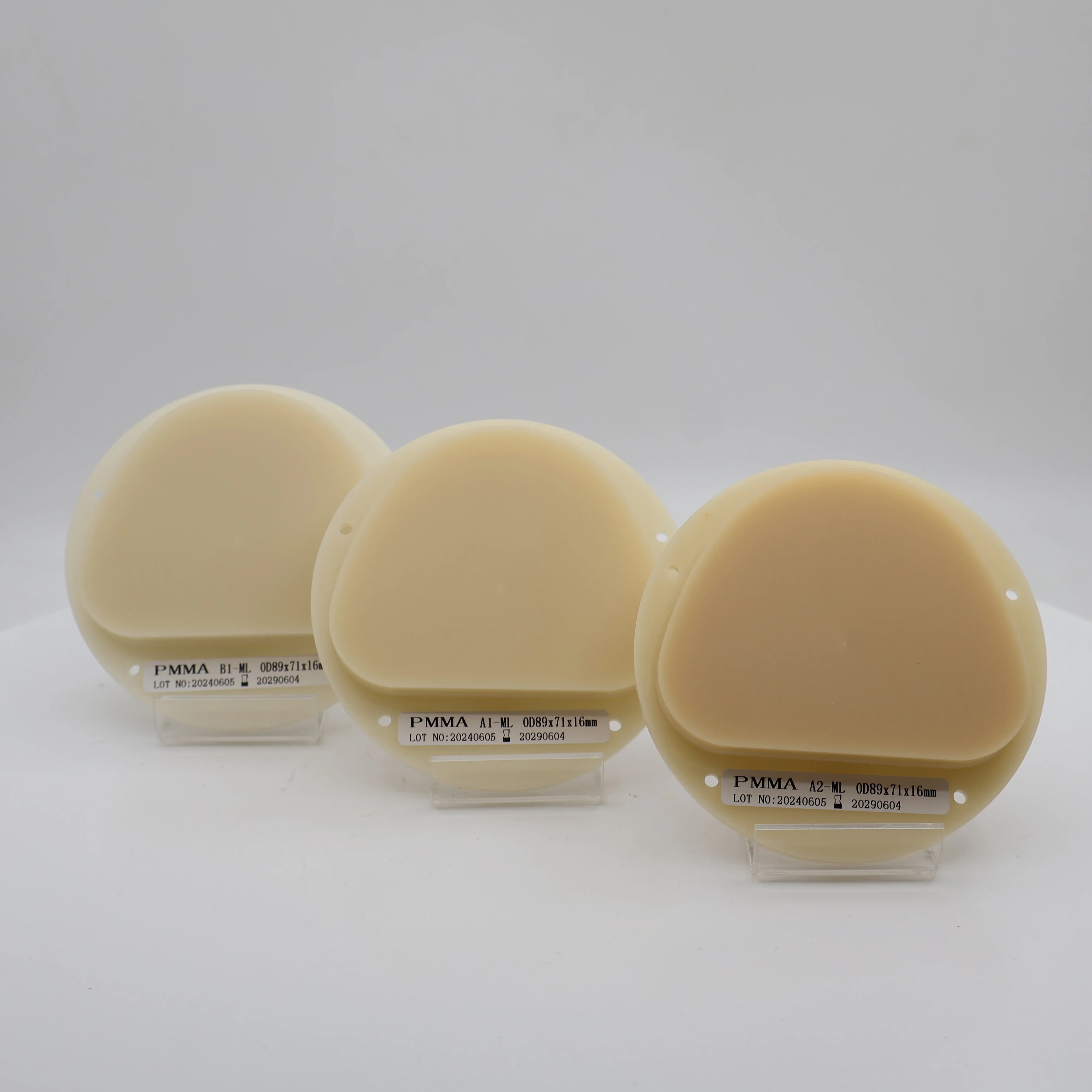 T Diskon Besar 89*71*10Mm ~ 25Mm Blok Pmma Gigi Amann Girrbach Multilapis