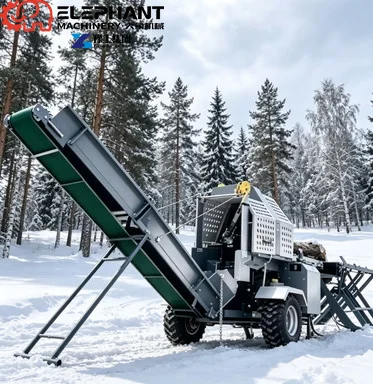 Advanced Hydraulic Drive Wood Processor With Automatic Feeding System For Large Log Processing Durable Lumber Mill
