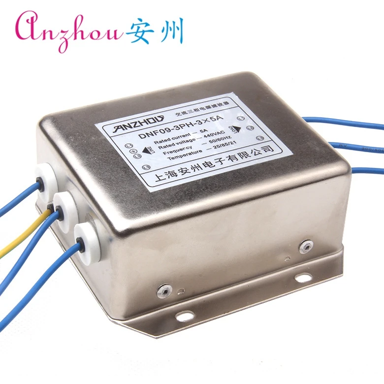 ANZHOU Three-phase Filter EMI FILTER DNF09-3PH-3X5A Inductor