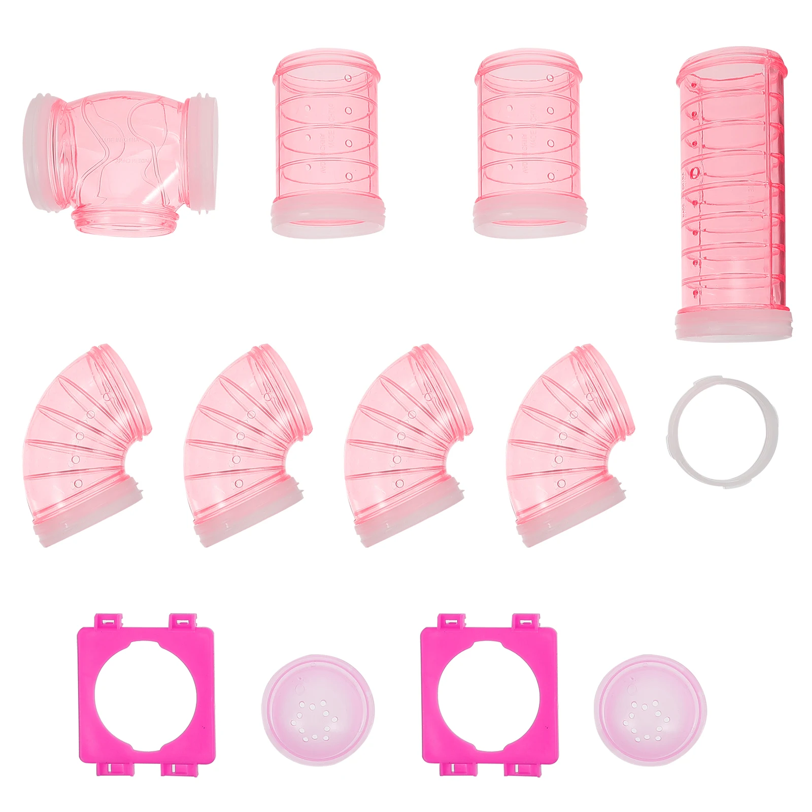 

1 set 1 Set Plastic Tube Connector For Hamster Cage Tunnel Diy Maze Playpen Exercise Tube Small Pet Habitat Accessories