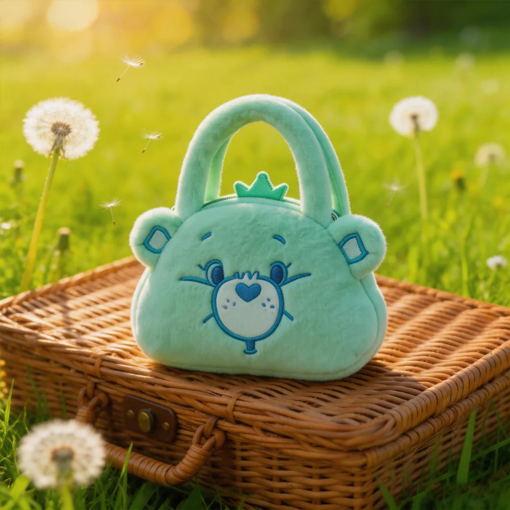 Care Bear Handheld Bag Doll Fried Dough Twists Dumpling Bag Plush Toy Doll Bag Grab Machine Doll Wedding Throw Doll Gift