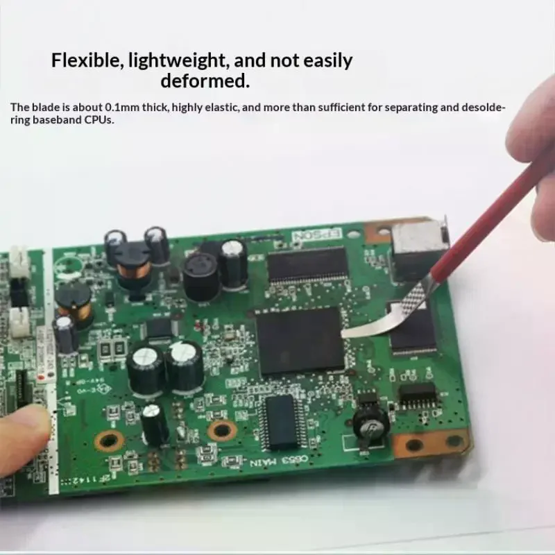 

Ultra Narrow IC Chip CPU Blades, 5 or 8 Pieces, Phone Uninstallation and Repair Tools, UV Glue Cleaning for Motherboard Upkeep