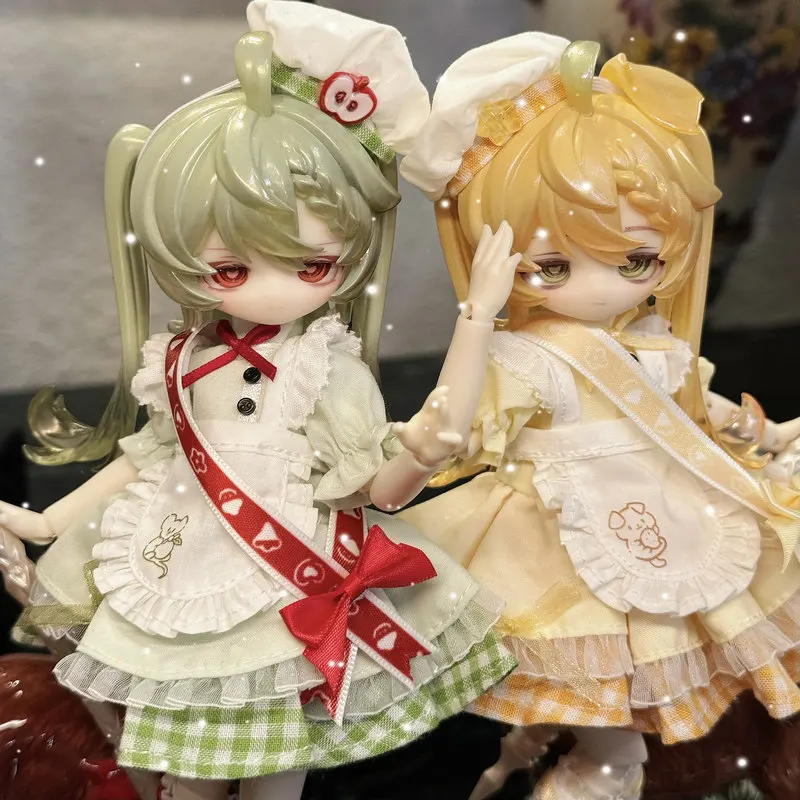 ตุ๊กตา Inedible Doll Lunar Lore Series 1/8 Bjd รุ่นลิมิเต็ดอิดิชั่น แบบแขวนการ์ด Mango Pup/Apple Mousie ตุ๊กตาข้อต่อขยับได้ ของตกแต่ง ของขวัญ มีสินค้าพร้อมส่ง