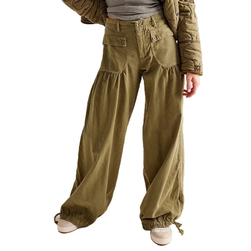 Denim Pant Women Jeans Long Pants Slim Fit Mid Waist Straight Trousers Regular Y2k Streetwear Elegant Splice Work Casual 2025