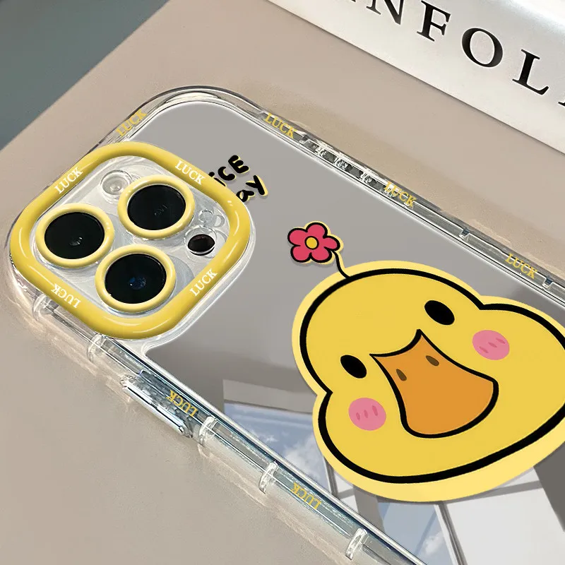 Niedliches Kätzchen, Liebliche Katze, Luftkissen-Spiegel-Handyhülle für iPhone 17 15 14 16 Pro Max 13 12 11 Pro XR XS 7 8 Plus 17Air Art Cover – Detail 15