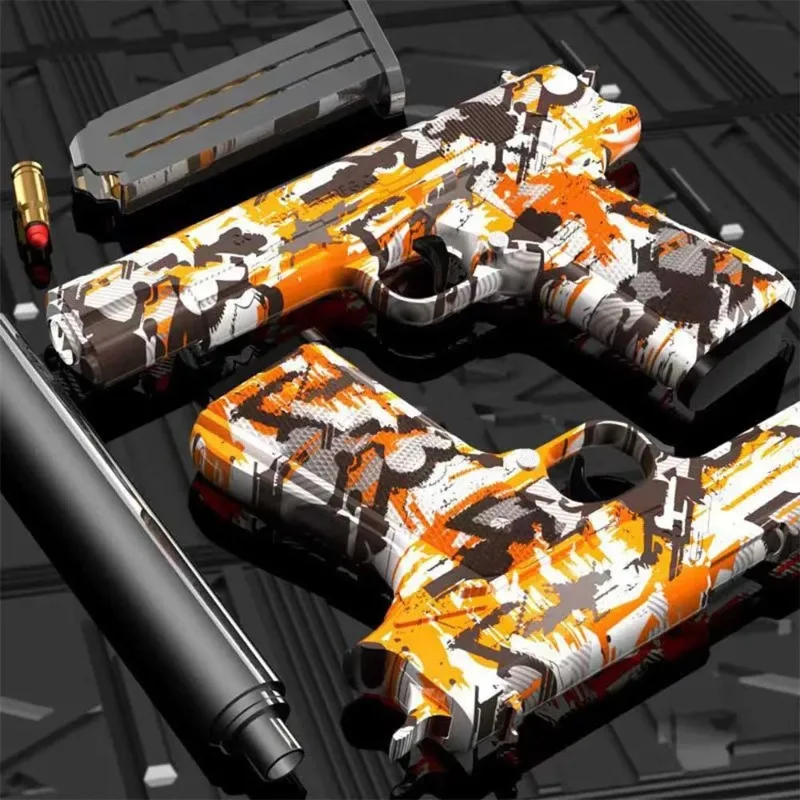 ปืนของเล่นเด็กแบบยิงกระสุนนิ่ม ปืนของเล่นเด็กผู้ชาย ปืนจำลองยิงกระสุน