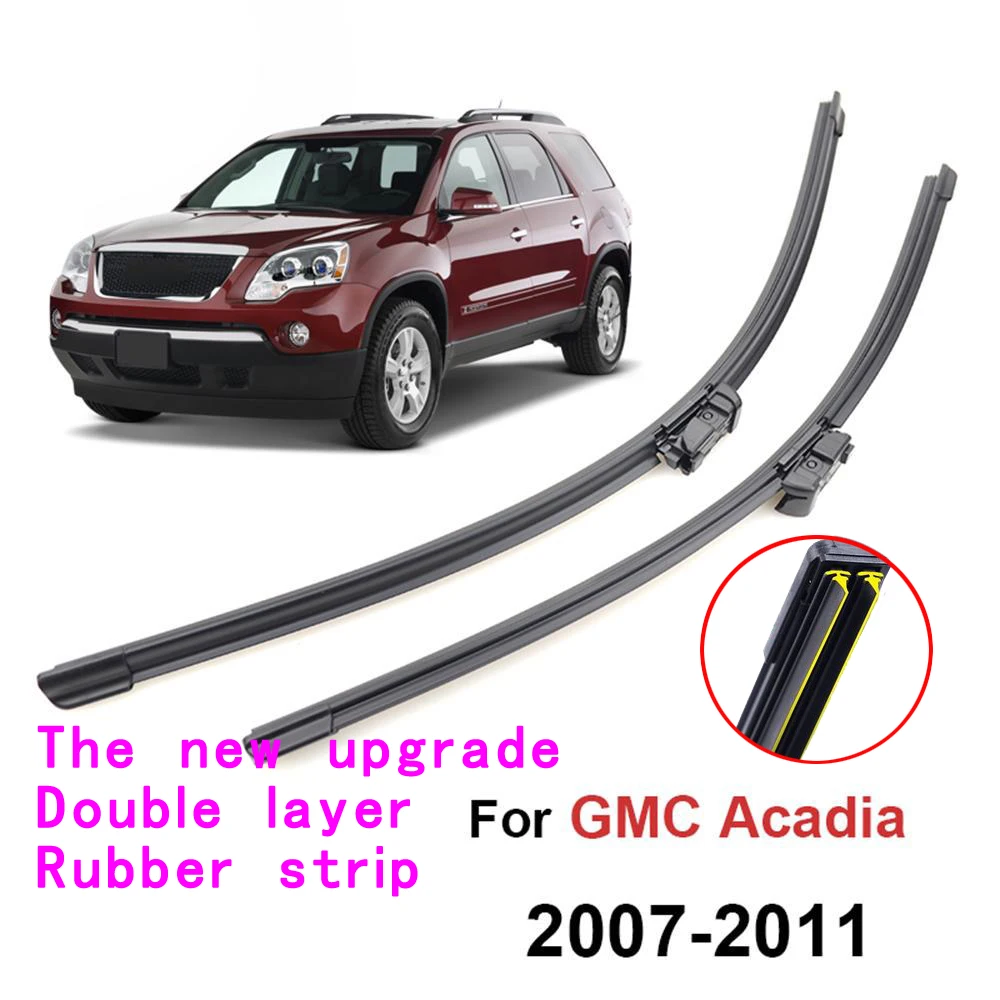 

adohon Front Window Windscreen Soft Rubber Wiper Blades Kit For GMC Acadia MK 1 24" 21" Windshield 2007 2008 2009 2010 2011