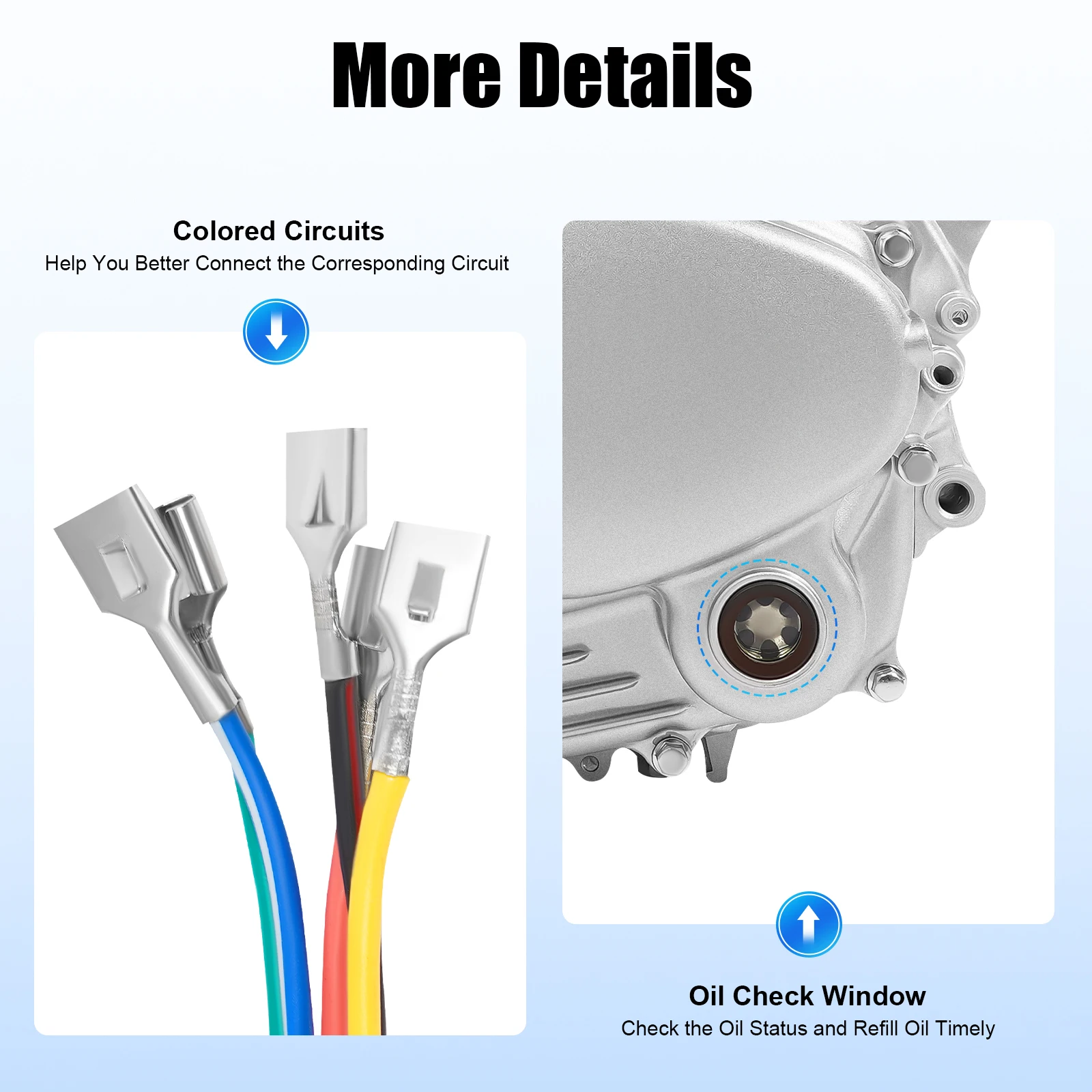 محرك 4 أشواط، 14KW/8500r/min أقصى قوي ومتين وأداء جيد قوة قوية لطراز 200cc 250cc ATV