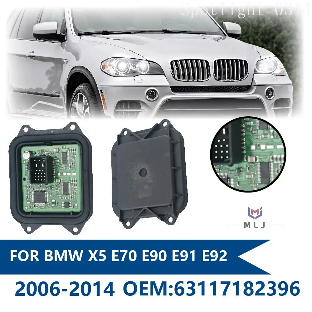 63117182396 For BMW X5 E70 E90 E91 E92 E93 X6 Z4 2006-2014 DRL Headlight Adaptive ALC Control Cornering Module Car Accessories