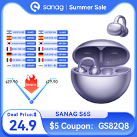 Sanag S6S Free Clip Open Ear Earphone 3D Sound Bluetooth Headphones OWS Sport Wireless Headset Choice Flash-sale Gift Earbuds