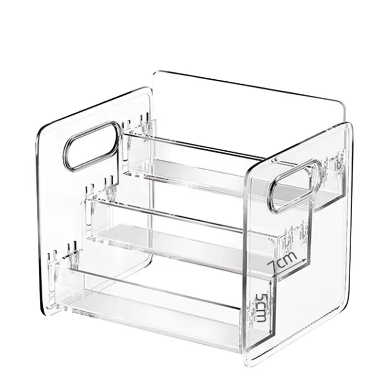 Multi-Layer Acrylic Vanity Organizer, Clear, for Cosmetics and Toiletries