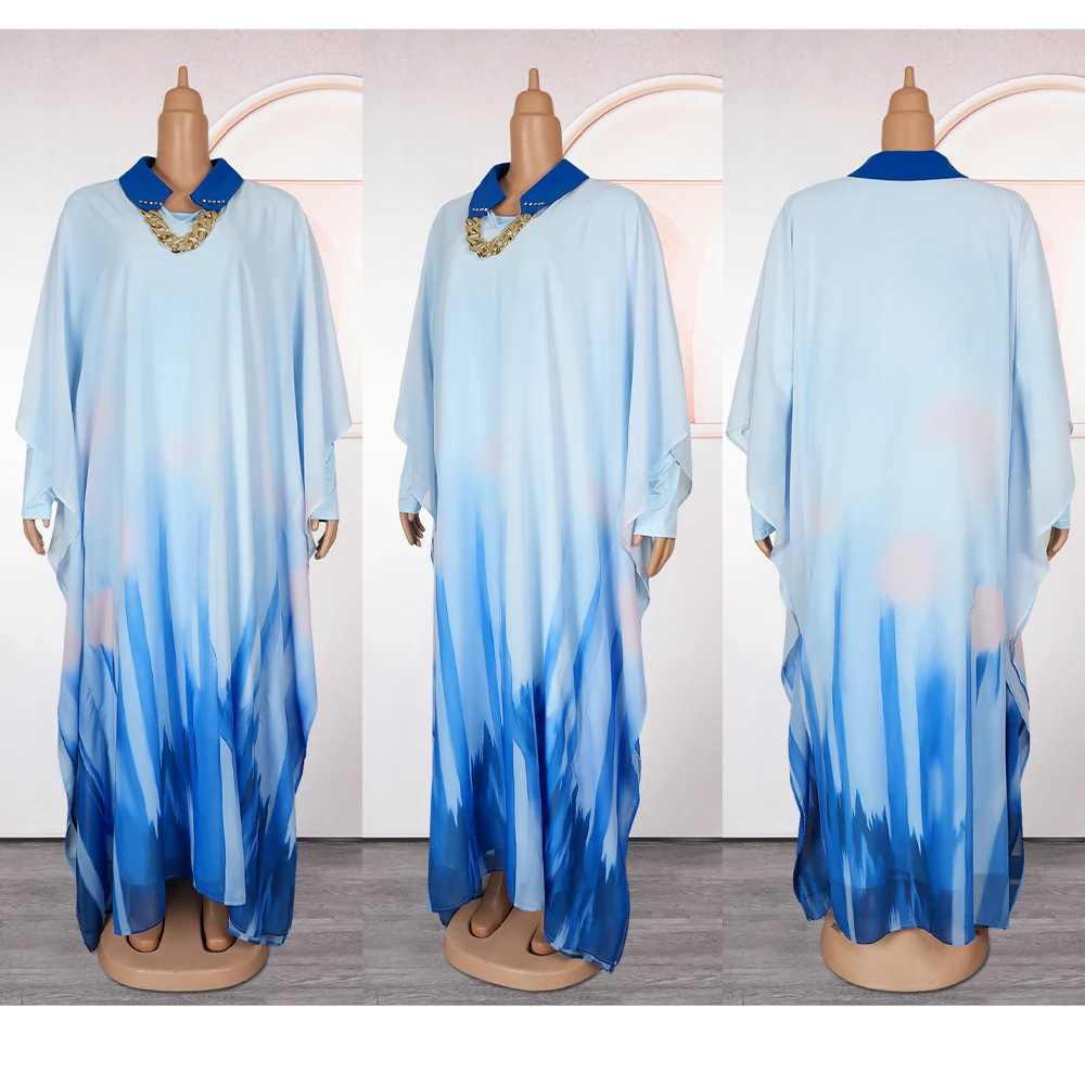 Abaje Damskie Dubaj Luksus 2025 Afrykańska Moda Muzułmańska Sukienka Kaftan Marokański Suknie Wieczorowe Boubou Szata Djellaba Femme