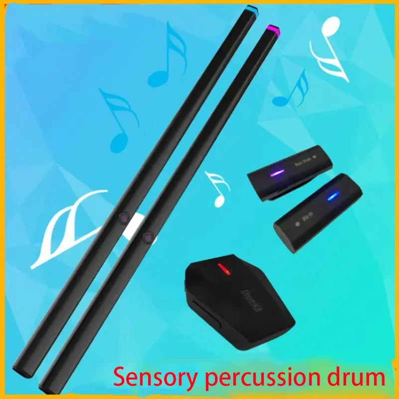 

Air Drum Sticks New Somatosensory Drum Kit Electronic Drumstick Portable Adult Children Practice Smart Blow Five-drum AR Toy