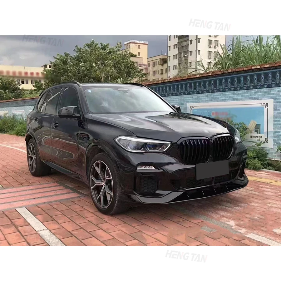 Carbon Fiber For BMW X5 G05 2019-2023 Car Front Bumper Splitter Front Lip Chin Spoiler Diffuser Parts Upgrade Body kit