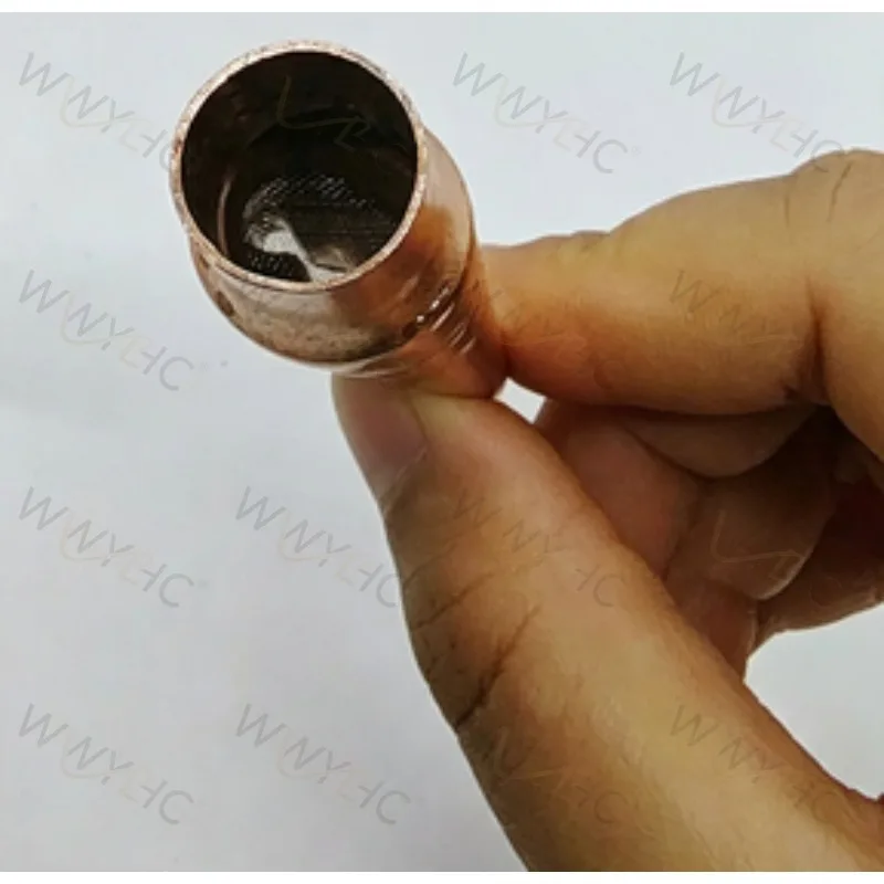 Purple Copper 2/3/4 Port Flat Liquid Separator Built-in Filter Mesh,Suitable for Air Conditioning Compression Fitting Components