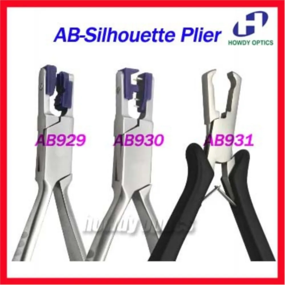 Pinza per occhiali di qualità Silhouette pinza per occhiali senza montatura AB929 AB930 AB931