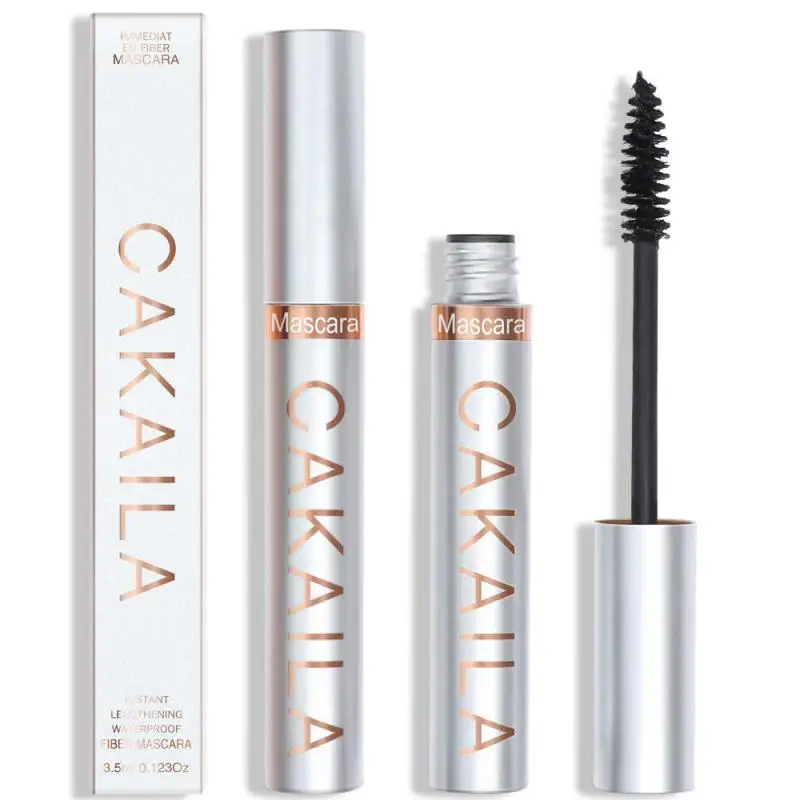 CAKAILA Magic Extension denso volumizzante a prova di sbavature 24 ore Mascara impermeabile a lunga durata nero stravagante Look ciglia finte