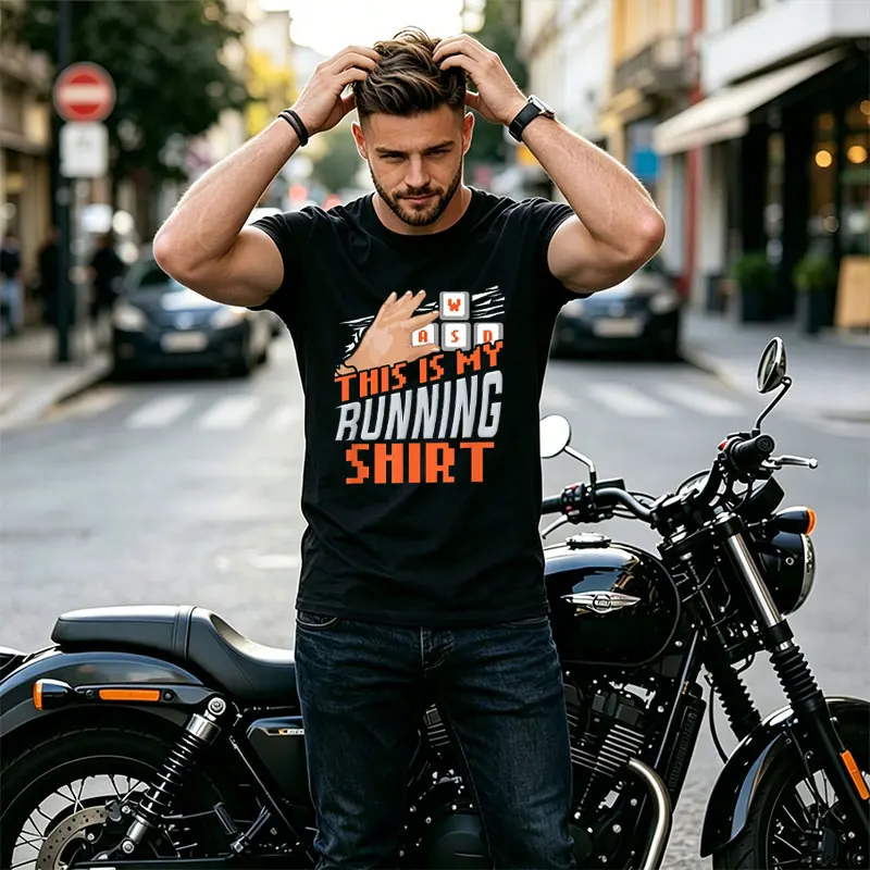 Men's Retro Gaming Computer Graphic T-shirt 100% Cotton Short Sleeve Casual Tshirt for Gamers, Computer & Everyday Outfits