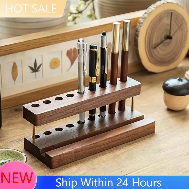 

2025 Trendwalnut Wood Desk Organizer Pen Holder Desk Organizer Pen Pen Holder For Office And School