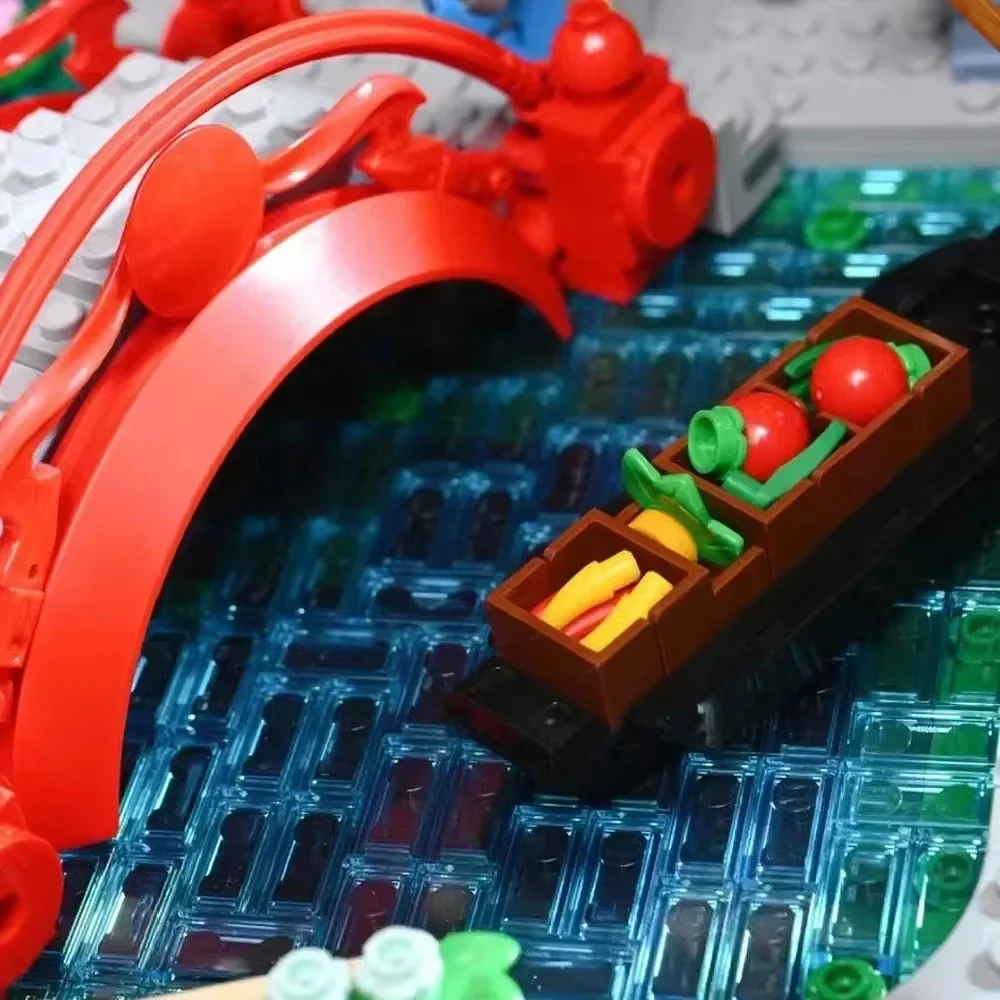 New market garden building blocks toys children Christmas birthday boy gifts Adult holiday gifts creative brick building model