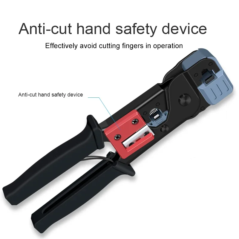 CNCOB outils de sertissage réseau pour fiches Cat6 connecteurs câbles RJ45/RJ11 outils de sertissage ligne téléphonique professionnelle outils réseau 8P8C