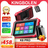 [Lifetime free update ]2025 KINGBOLEN K8 Pro Bi-Directional Scanner Full Systems Diagnostic Scan Tool,34 Reset, ECU Coding,CANFD