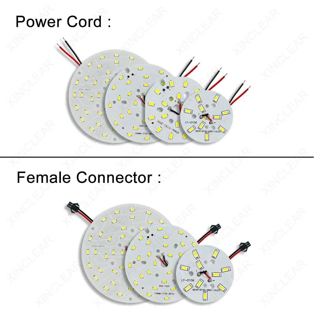 10PCS High Power LED SMD 5730 Light Board Warm Natural White 9W 27-29V 50mm 65mm PCB Lamp Bead Plate For DIY Spotlight Downlight
