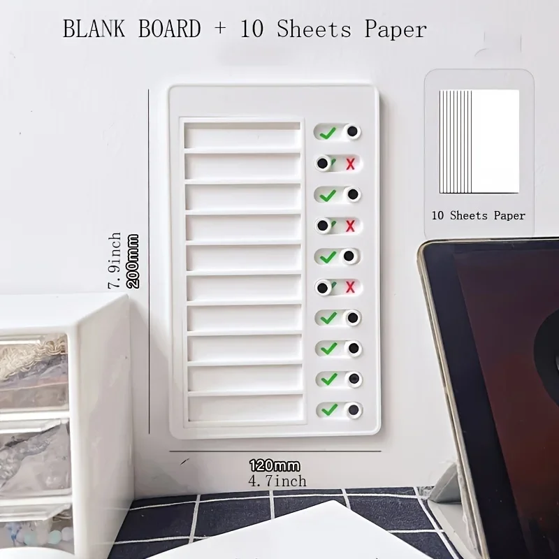 1pc Portable Memo Checklist Board