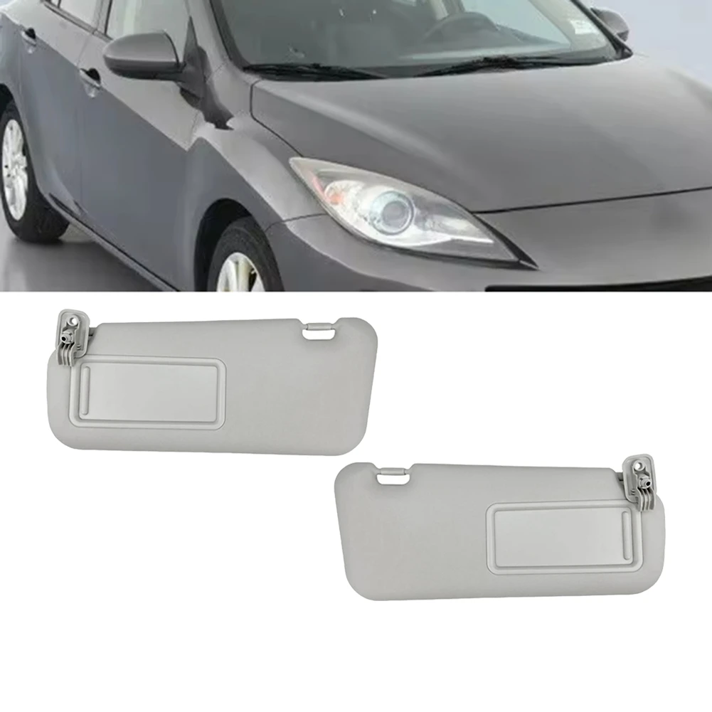 Front Car Sun Visor Panel Make-Up Mirror Sunshade Sun Shield Without Light For Mazda 3 2010-2013 LHD-A67F