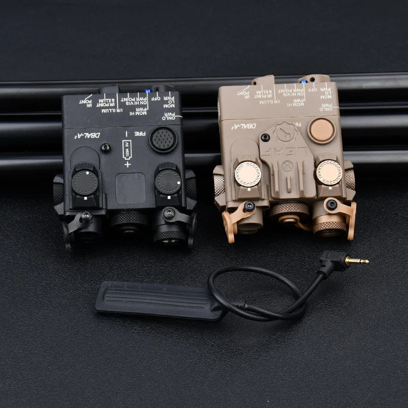 WADSN DBAL A2 IR Laser Tactical Red Dot Sight White LED Strobe Light M600C Scout LED Axon Switch SF Plug 2.5MM Airsoft Aim Set