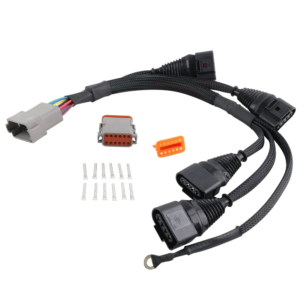 Ignition Coil Packs + Conversion Harness Kit & ICM For Audi A4 VW Passat B5 Golf Jetta 1.8T to 2.0T FSI R8