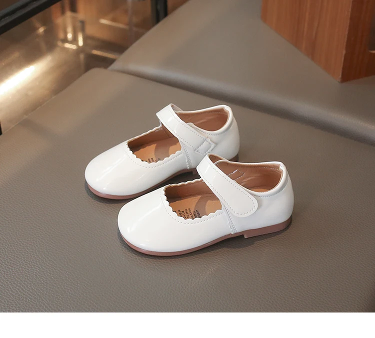 Girls Soft Bottom Multi-color Leather Spring Autumn New Baby Girl Bright Color Leather England Style Breathable Princess Shoes
